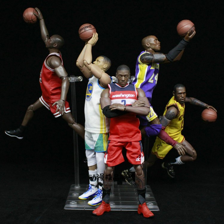 NBA Star 1/9 Jordan Kobe James Curry Action Figure รูปรูปเครื่องประดับพร้อมสต็อก