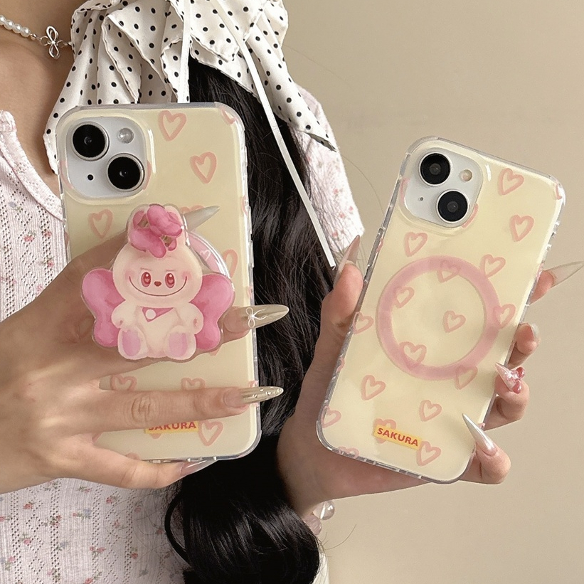 สําหรับ iphone case 16 Pro Max 15 Pro Max 14 Pro Max Love Labubu เคสโทรศัพท์