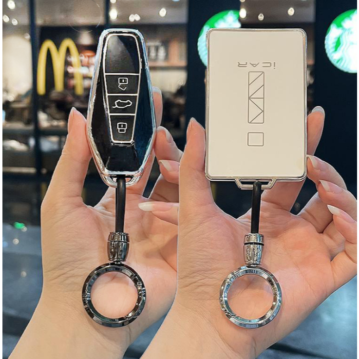 เหมาะสําหรับ 2024 JAECOO 6 EV ฝาครอบกุญแจ icar 03 เชลล์กุญแจรถ เหมาะสําหรับ Chery JAECOO 6 EV Series