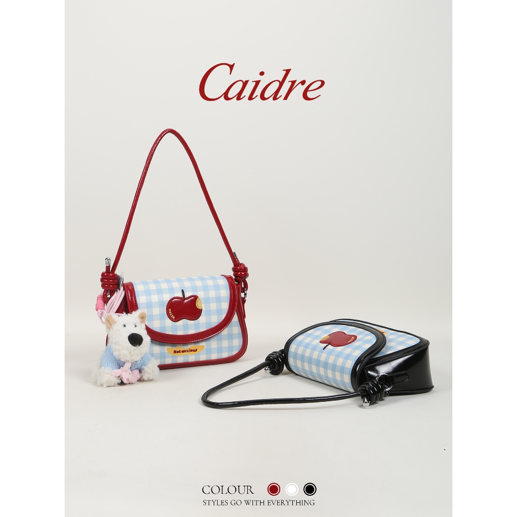 Caidre Preppy Style Shoulder Messenger Bag Girl Underarm รูปที่ 4