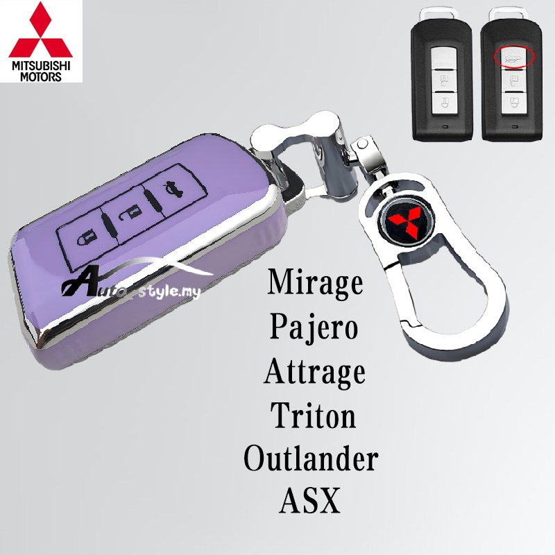 Mitsubishi Mirage/Pajero/Attrage/Triton/Outlander/ASX เคสกุญแจ Mitsubishi ปลอกกุญแจรถ เคสกุญแจรีโมท