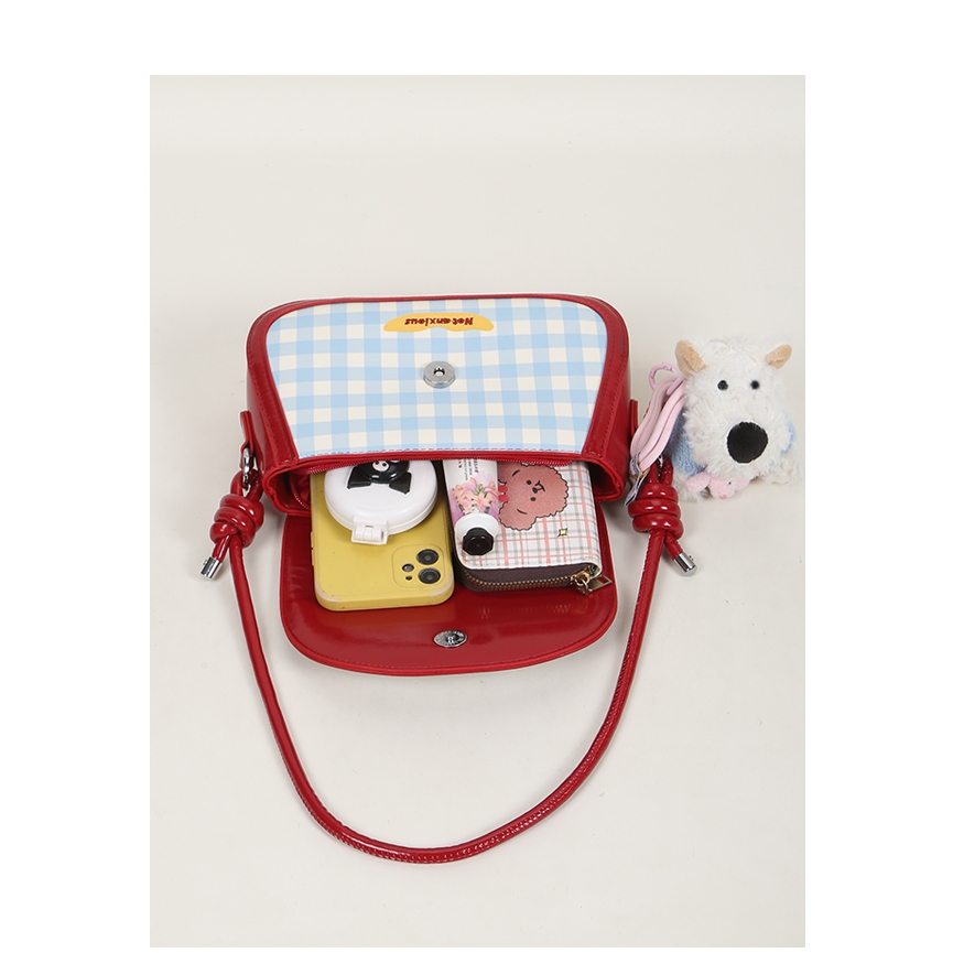 Caidre Preppy Style Shoulder Messenger Bag Girl Underarm รูปที่ 8