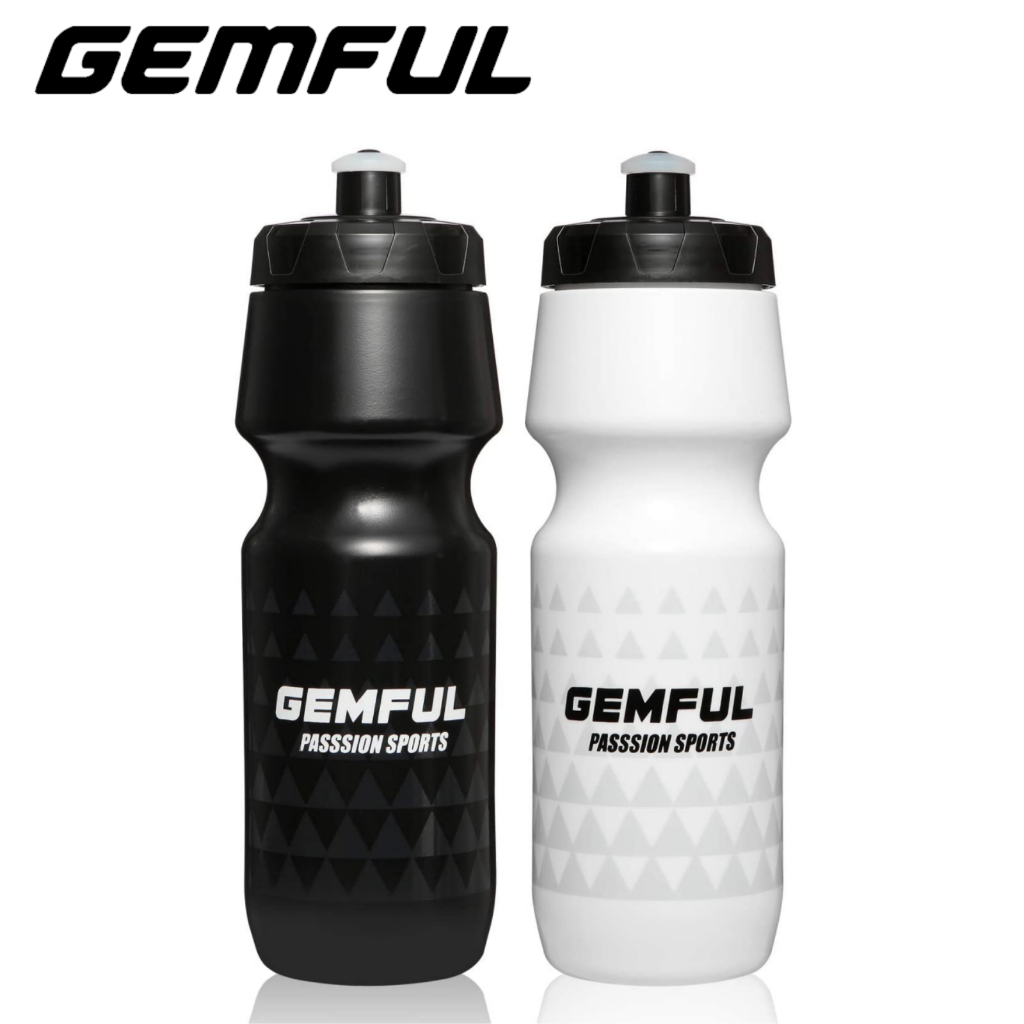 GEMFUL ขวดน้ําปั่นจักรยาน750ML Squeeze BPA Free สําหรับเล่นกีฬากลางแจ้งหรือออกกําลังกาย 24oz