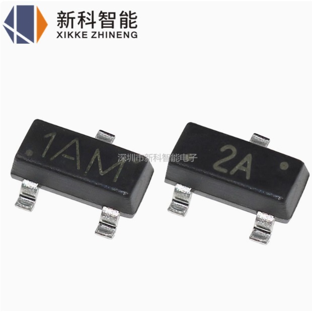 50 MMBT3904 MMBT3906 2N3904 2N3906 ผ้าไหมพิมพ์ 1AM 2A SOT-23 Patch Triode ยี่ห้อใหม่คลังสินค้าพร้อม