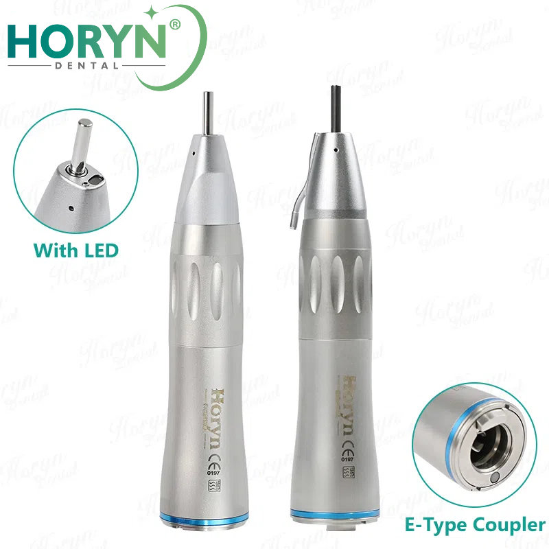 HORYN ทันตกรรม 1:1 ตรง Handpiece น้ําด้านในความเร็วต่ํา Handpiece LED Optical Fiber ทันตกรรมรากเทียมเครื่องมือ