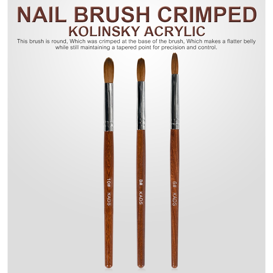 คาส โคลินสกี้ สable เล็บเล็บแปรงอะคริลิคเล็บเจลแปรงมืออาชีพสีแดงไม้เล็บแปรงสําหรับของขวัญวันเกิดปีใหม่ของขวัญวันวาเลนไทน์