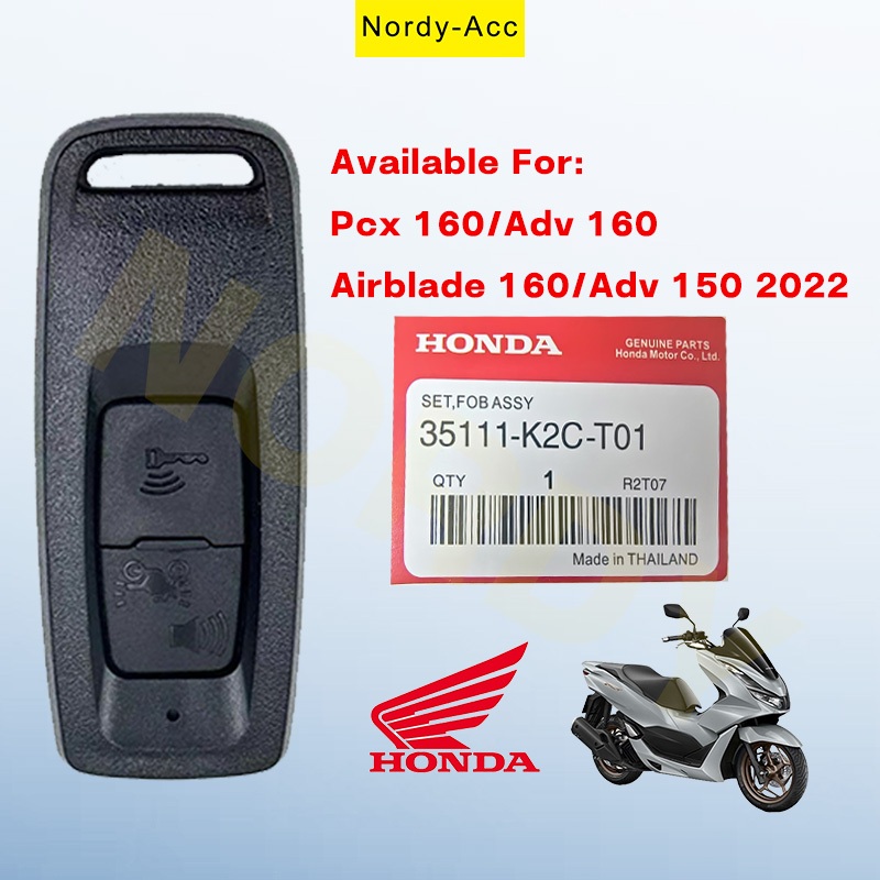 35111-K2C-T01 Honda รถจักรยานยนต์รีโมทคอนโทรลของแท้เปลี่ยน Key Fob สําหรับ Vario 160 ใหม่ Scoopy คุณภาพเดิมอะไหล่ Key