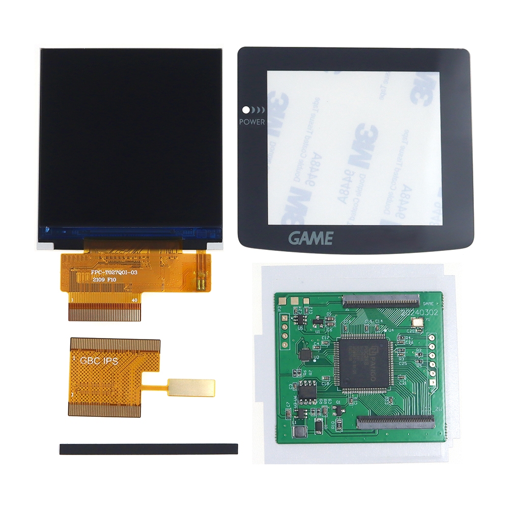สําหรับ GBC v4.0 ความสว่างสูงหน้าจอ LCD 2.6 นิ้วเน้นแสงไฟจอแสดงผลหน้าจอ IPS สําหรับ gameboy สี