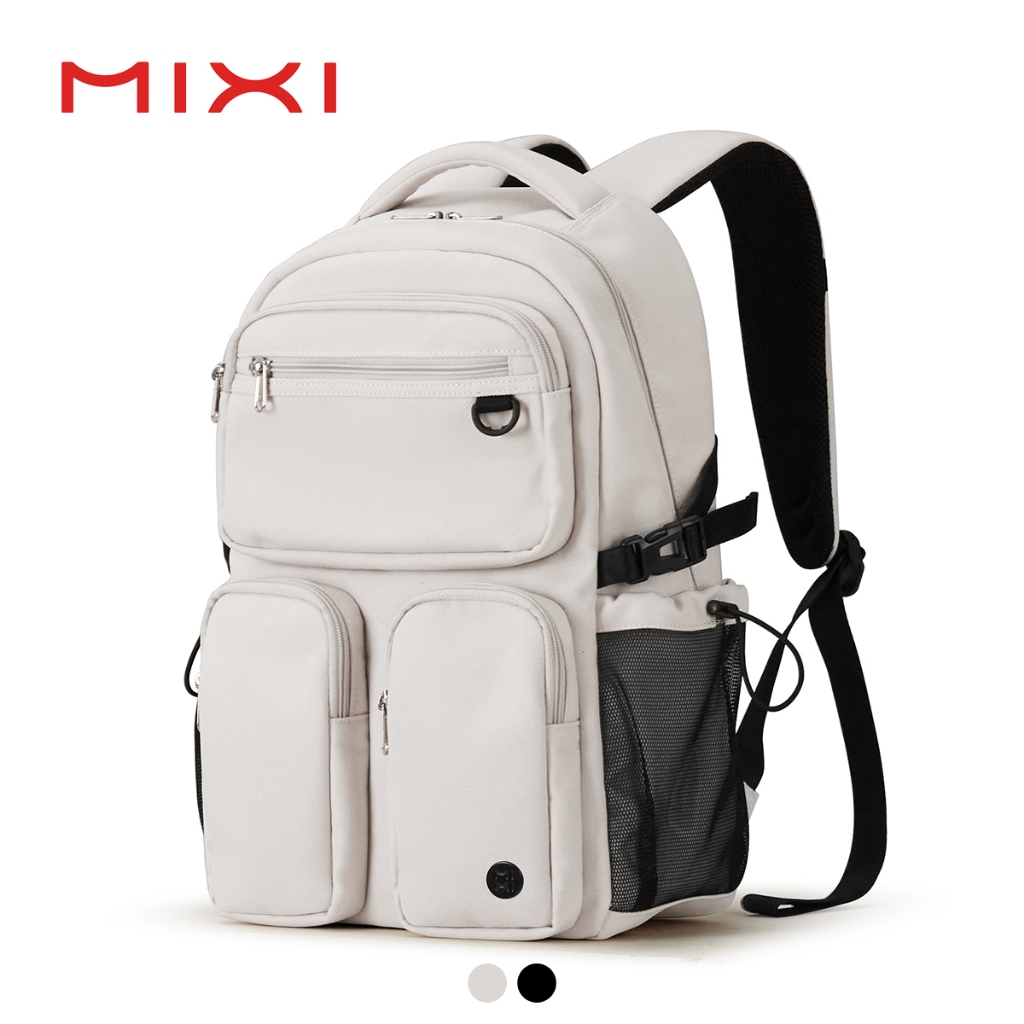 Mixi 17"กระเป๋าเป้สะพายหลังกันน้ํา(มาตรฐาน/ขยายได้)กระเป๋านักเรียนหลายกระเป๋าFit 15.6"แล็ปท็อป M5112