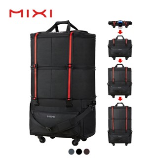 Mixi กระเป๋าเดินทางแบบพับได้ความจุขนาดใหญ่ขยายได้มีล้อ M3015