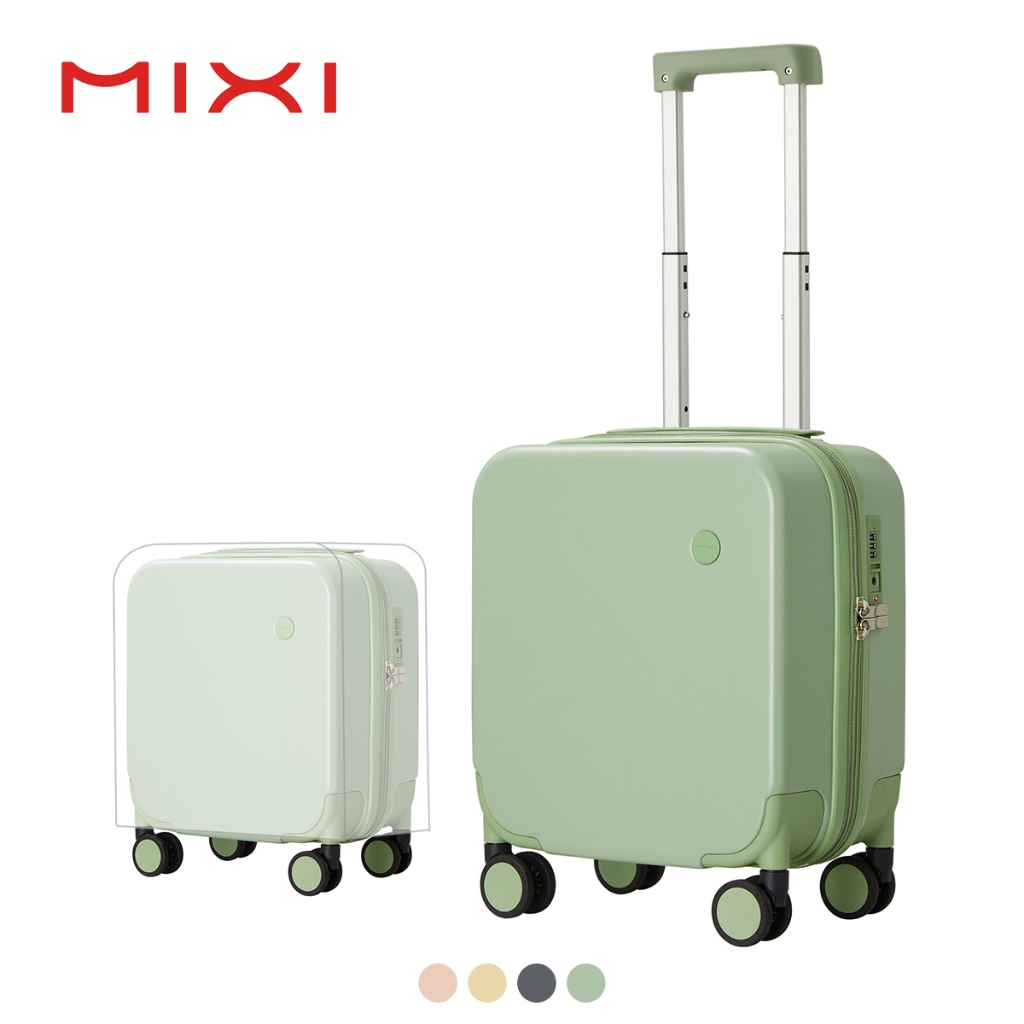 Mixi 14" Mini กระเป๋าเดินทางน้ําหนักเบาCarry On Case Underseatกระเป๋าเดินทางพร้อมฝาครอบป้องกัน M9236