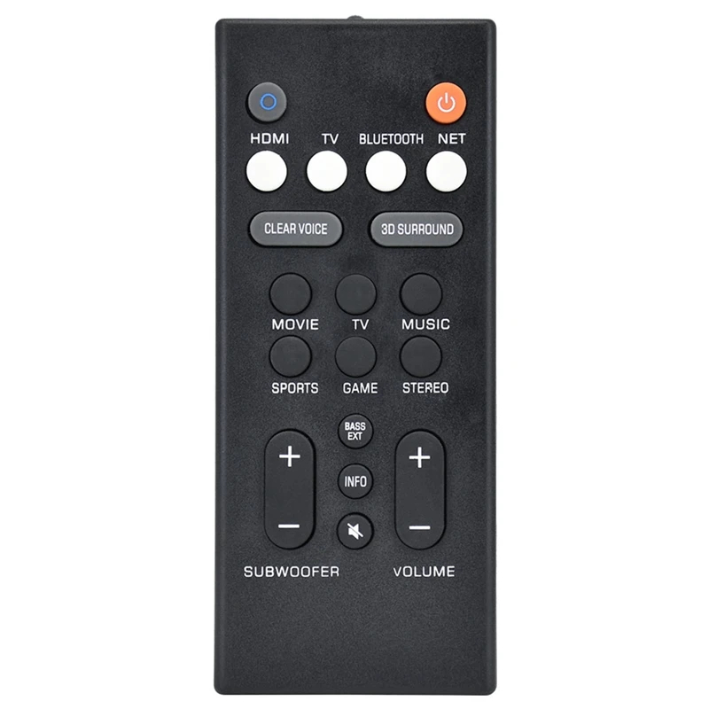 YAS-209 YAS-109 เปลี่ยนรีโมทคอนโทรลสําหรับ Yamaha Sound Bar ATS1090 ATS2090 YAS109BL YAS209BL