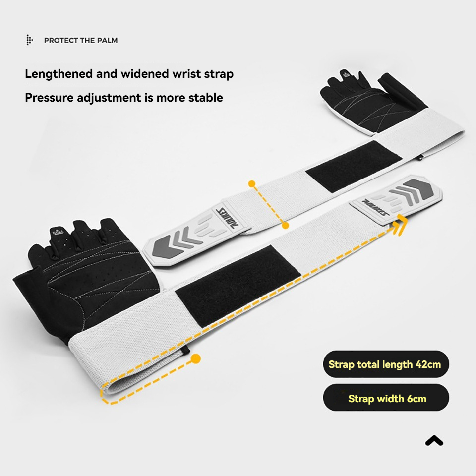 AOLIKES 1 คู่ถุงมือยกน้ําหนักสายรัดข้อมือสนับสนุน Breathable Anti-Slip กีฬา Gym ถุงมือเพาะกาย Powerlifting ฟิตเนสการฝึกอบรม - รูปที่ 5