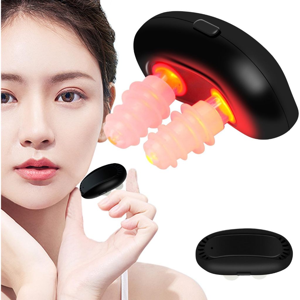 RespiRelief Red Light Nasal Therapy Device - บรรเทาอินฟราเรดแบบพกพาสําหรับภูมิแพ้ & Sinus Comfort | ไม่รุกราน, คลีเมทเขตร้อน