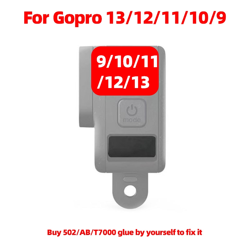 ฝาครอบช่องระบายน้ำไมโครโฟนทดแทนสำหรับ GoPro Hero 9/10/11/12/13 สีดำ ชิ้นส่วนซ่อมแซม อุปกรณ์เสริมป้องกัน Mic Drain Door