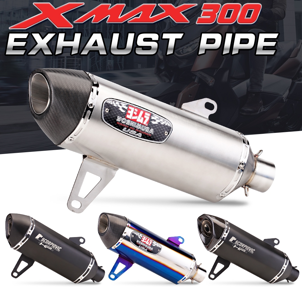 Yamaha xmax300 Slip on ท่อไอเสีย Universal 51mm ระบบไอเสียส่วนหาง xmax300 2017-2022
