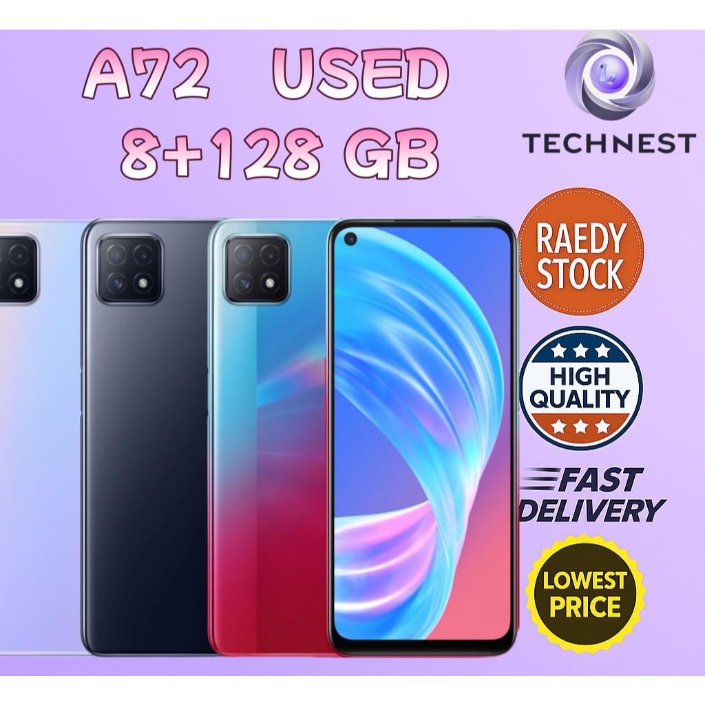 ใช้ OPPO A72(5G) SMART PHONE GOOD CONDITION SECOND HAND A+