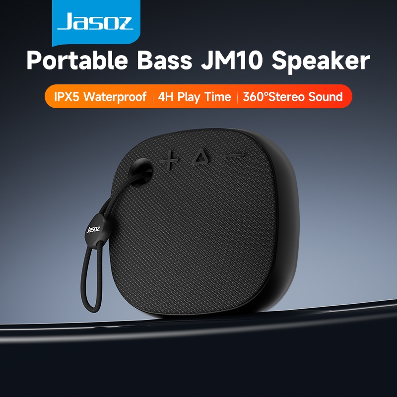 Jasoz JM10 Wireless Bluetooth 5.3 Speaker 20H Playtime Super Bass Portable Speaker Hi-Fi Stereo