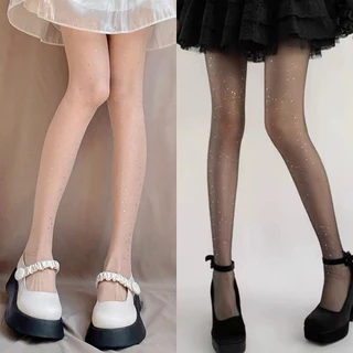 📢พร้อมส่งจากไทยครับ☆ถุงน่องปักเลื่อมใสสไตล์ญี่ปุ่นบางเฉียบ นุ่ม มีให้เลือกหลากหลายสไตล์