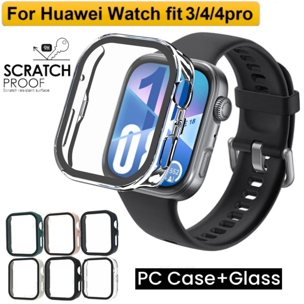 Tempered Glass Case For Huawei Watch Fit 4 เคส Full Covered เคส Huawei Watch Fit 4 Pro Case Screen P