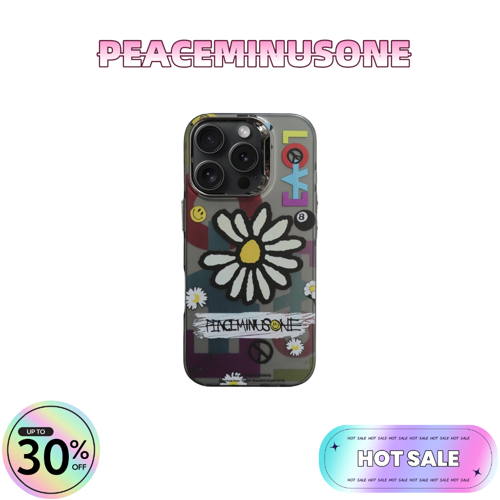 G-Dragon Daisy Phone Case Silver Double Layer | เคสมือถือสีเงิน ลายดอกเดซี่ GD ลิขสิทธิ์แท้
