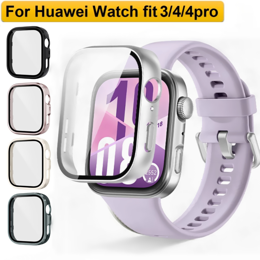 Tempered Glass Case For Huawei Watch Fit 4 เคส Full Covered เคส Huawei Watch Fit 4 Pro Case Screen P