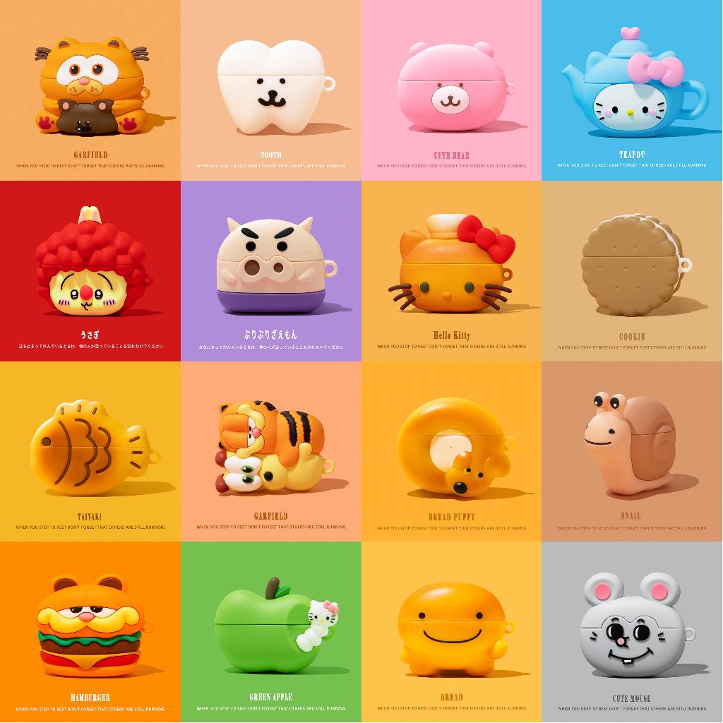 ใหม่การ์ตูนซิลิโคนหูฟังสําหรับ AirPods4 กรณีน่ารักหูฟังป้องกันกรณีสไตล์ใหม่สําหรับ AirPodsPro2 หูฟังป้องกันกรณีใช้งานร่วมกับ AirPodsPro กรณี AirPods2gen กรณี