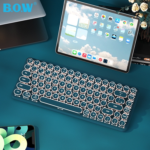 BOW G502 Gaming Mechanical Keyboard Hot Swappable สามโหมดบลูทูธคีย์บอร์ดอเนกประสงค์พร้อมแบ็คไลท์