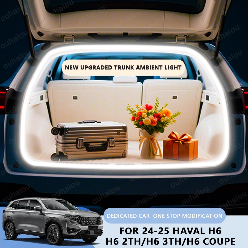ด้านหลัง LED Light Bar แถบ Trunk ภายในโคมไฟตกแต่ง Strip Fit สําหรับ 24-25 HAVAL H6/H6 2TH/H6 3TH/H6 