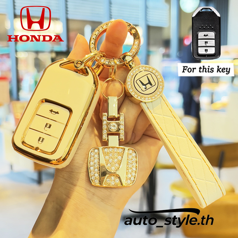 พวงกุญแจ Honda รถสําหรับ hrv CRV city 2014 top city 2015 jazz 2013 accord 2013 hrv CRV รถ key case อุปกรณ์เสริมโลโก้