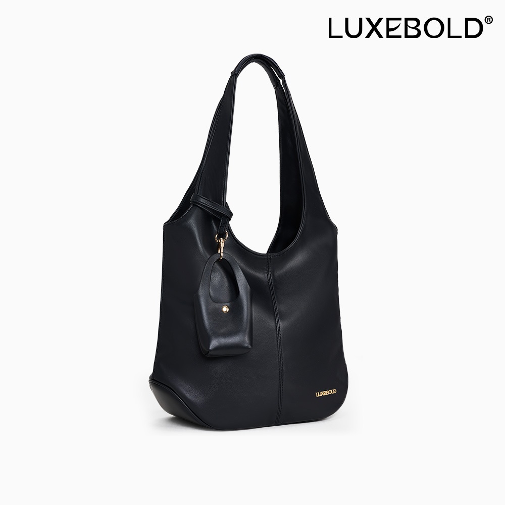 LUXEBOLD กระเป๋าสะพายไหล่ผู้หญิง กระเป๋าถือ หนังนุ่มสบาย จุของได้เยอะ