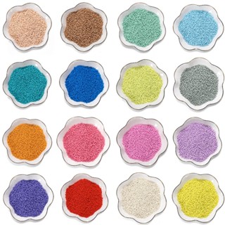 St. kunkka 4 มม.150 ชิ้น ลูกปัดเม็ดทราย ทาสีแก้วลูกปัดมันสดใ…