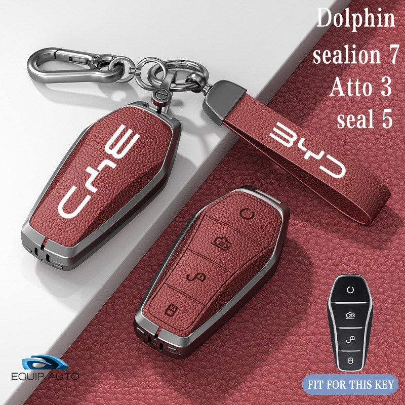 BYD Dolphin/Atto 3/sea/sealion 7/Dolphin mini/M6/Shark/atto2/seal 5 Key Case BYD Car Key Cover Remote Key Case