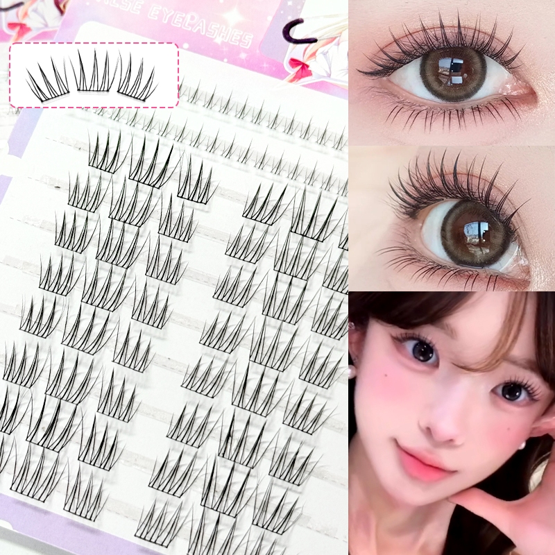10แถวขนตาปลอมธรรมชาติผสมกล่องขนตาปลอมความจุขนาดใหญ่นํามาใช้ใหม่12มิลลิเมตรขนตาล่าง