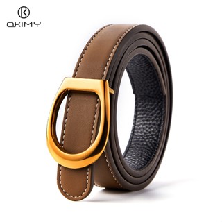 OKIMY แฟชั่นผู้หญิงเข็มขัดเข็มขัดเข็มขัดย้อนยุคเข็มขัดหนังวั…