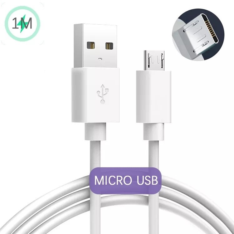 สายชาร์จ Android สายชาร์จมือถือ ยาว 1m.2m.3m สําหรับใช้กับมือถือ กล้องวงจรปิด หัว micro USB