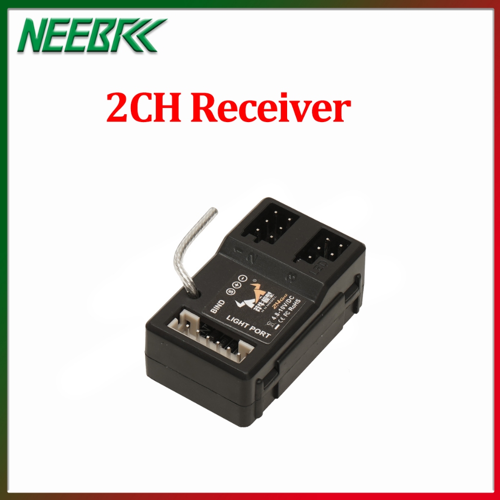 2CH 2.4G ตัวรับสัญญาณ 4.8-10V DC ไฟ LED สําหรับ 1/12 RC Crawler รถ MN82 MN82 MN78 MN99 MN128 MN168 M