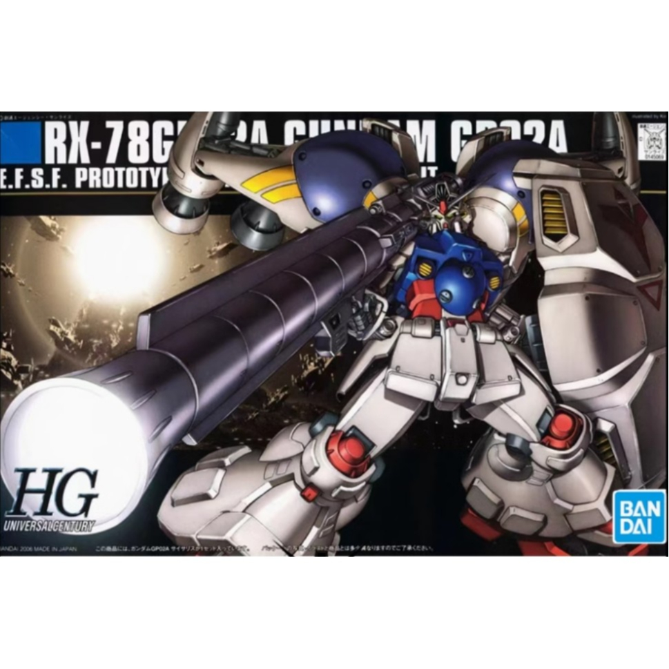 GUNDAM HG HGUC 066 1/144 RX-78 GP02A GUNDAM Trial No. 2 แอนิเมชั่นมือถืออุปกรณ์ต่อพ่วงของสะสมประกอบโ