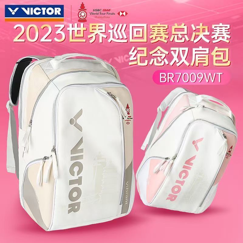 Victor Victor กระเป๋าแบดมินตันกระเป๋าเป้สะพายหลัง BWF Tour กระเป๋าที่ระลึก BR7009WT