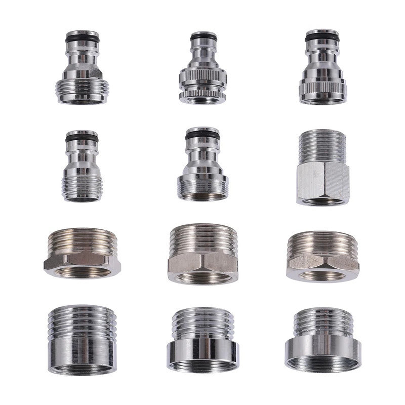 1/2 "3/4" "เชื่อมต่อด้ายสวนชลประทานก๊อกน้ําอะแดปเตอร์ท่อฟิตติ้งอุปกรณ์ ม22 ม24ปั๊มเครื่องฟอกอากาศข้อต่ออุปกรณ์1ชิ้น