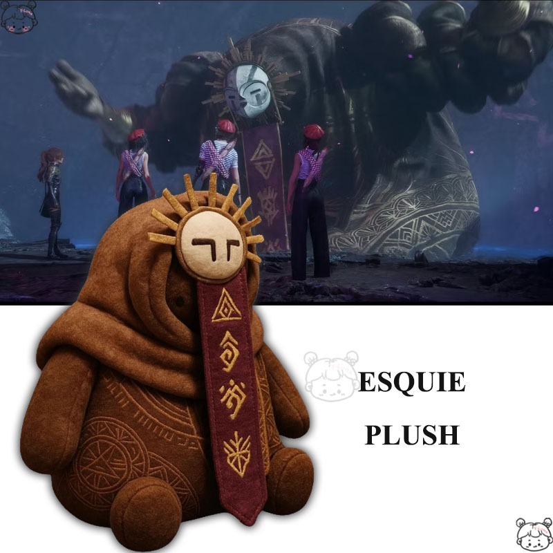 Clair Obscur: Expedition 33 Esquieตุ๊กตาตุ๊กตานุ่มวิดีโอเกมตัวเลขเกมยอดนิยม 9.84in caeudeyth