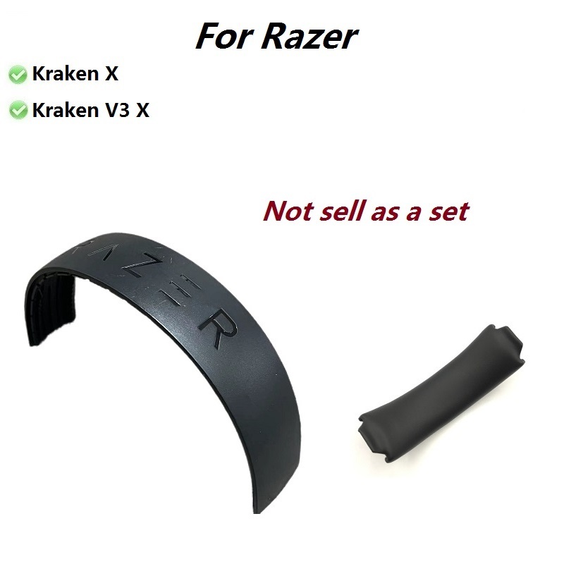 ต้นฉบับใหม่เปลี่ยนหูฟังแถบคาดศีรษะด้านบนสําหรับ Razer Kraken X มาตรฐาน/Essential X/V3X ชุดหูฟังอะไหล่ซ่อมอุปกรณ์เสริมชุดแผ่นรองหูฟังแถบคาดศีรษะเบาะ