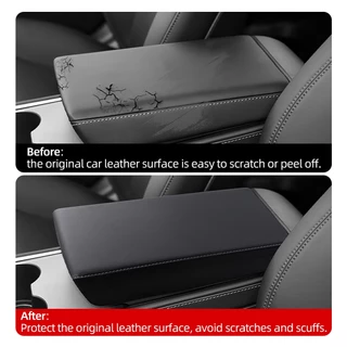 สําหรับ Tesla รุ่น 3 Highland รุ่น Y Juniper Central Control ที่วางแขนหนังฝาครอบป้องกันอุปกรณ์ตกแต่งภายใน