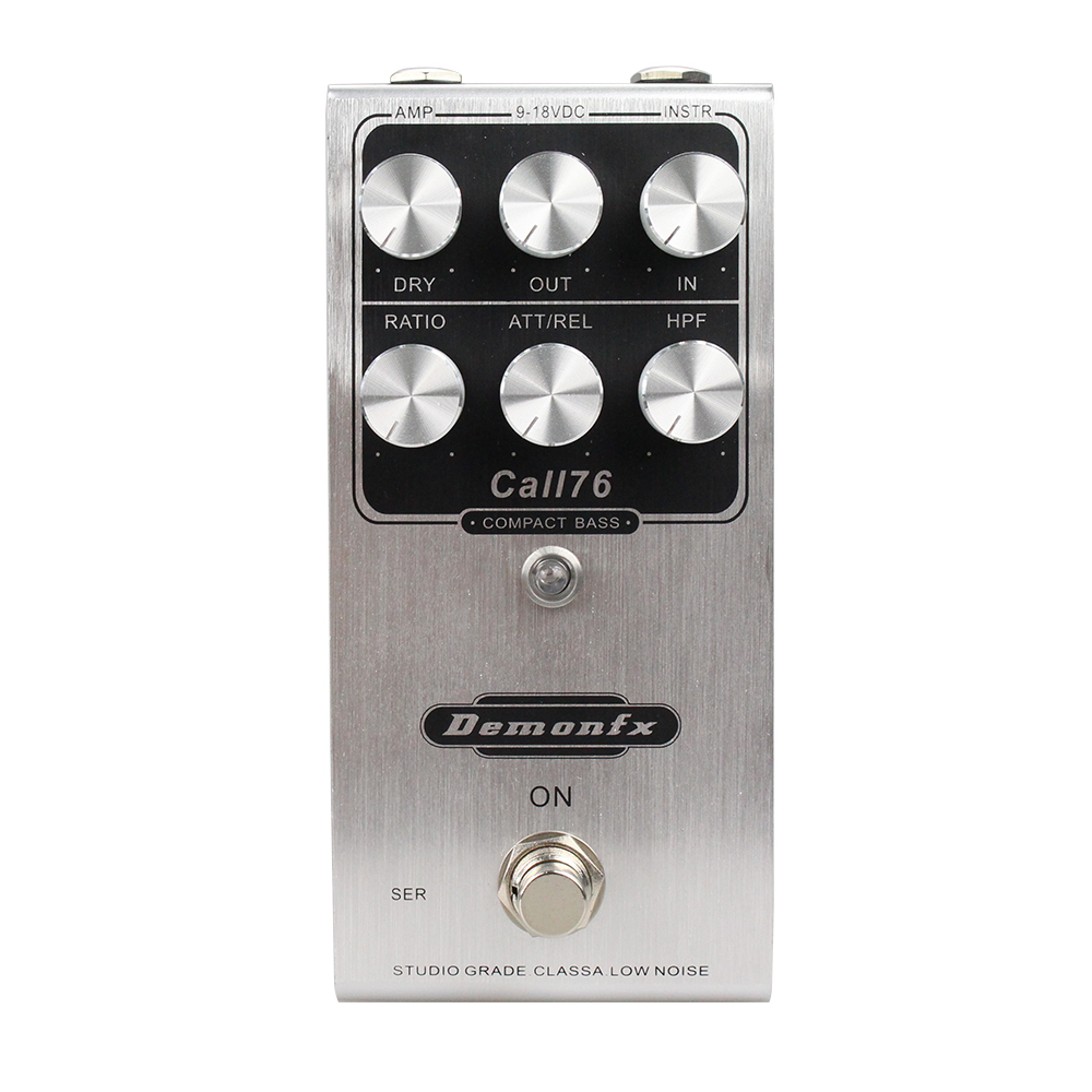 Demonfx New Basss กีตาร์เหยียบ Call76 Compact Compressor Pedal พร้อม True Bypass