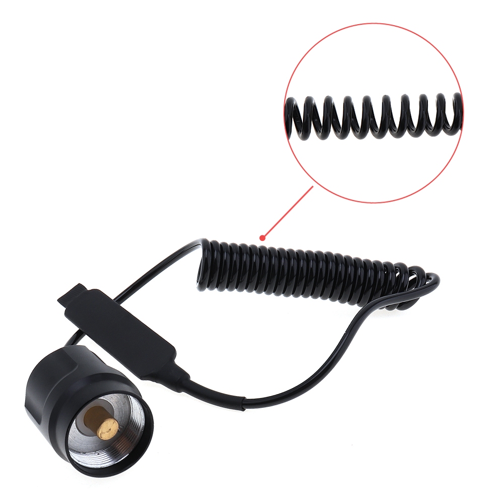 สวิตช์สีดําสวิตช์ความดันระยะไกลไฟฉาย LED ไฟฉายเหมาะสําหรับ C8 / C2 Q5 / R5