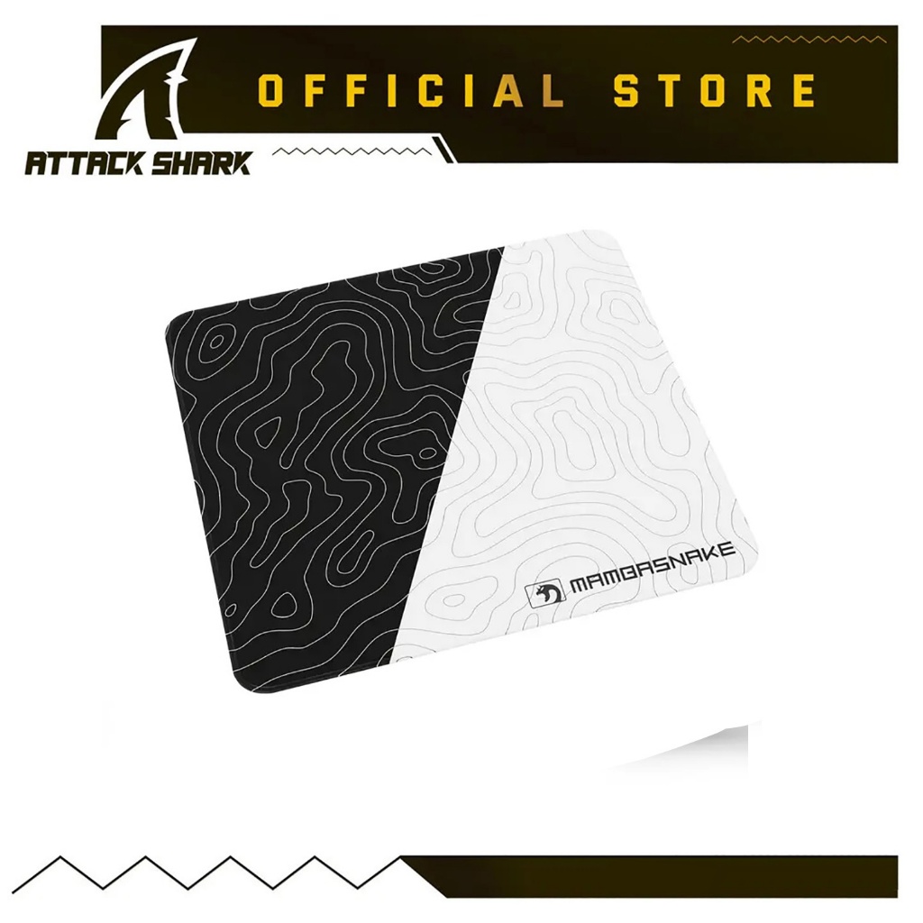 แผ่นรองเมาส์สําหรับเล่นเกม ATTACK X MAMBASNAKE CM02 สําหรับ Esports,เย็บขอบ,ฐานกันลื่น