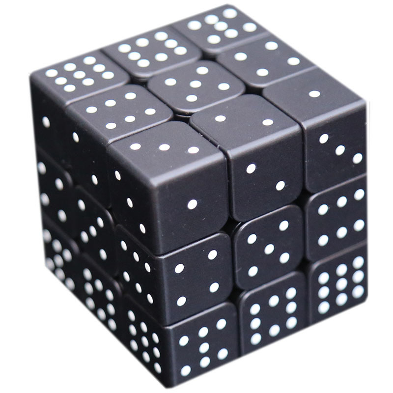 Speed Cube 3x3x3 3D Relief Effect Sudoku Braille Magic Cube Puzzle,IQ Reassing Games Puzzles พิเศษสํ