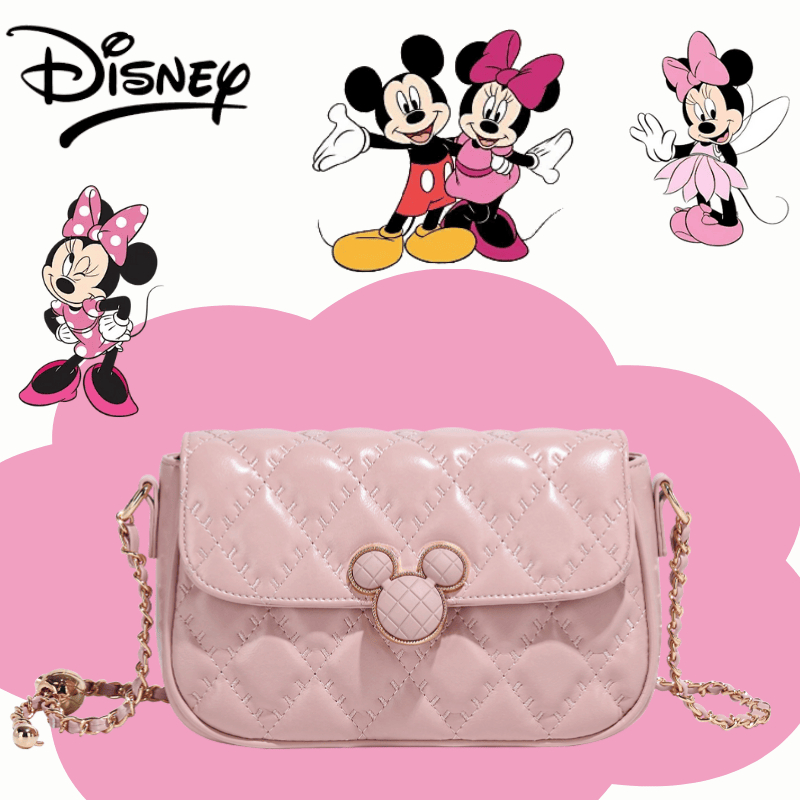 ดิสนีย์ดิสนีย์อย่างเป็นทางการแท้มิกกี้ชุดโกลเด้นบอลกระเป๋าแฟชั่นพร็อพกระเป๋าสะพายคลาสสิกที่เรียบง่ายกระเป๋า ผู้สื่อสาร ปรับสายคล้องไหล่ความจุขนาดใหญ่หลายถุงผ