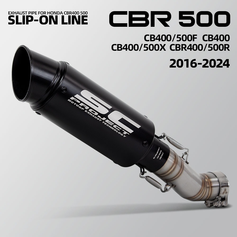 สําหรับ Honda CBR500R CB500F CB500X CBR500R CB400F CB400X 2016-2024 รถจักรยานยนต์ Slip บน Line ไอเสี
