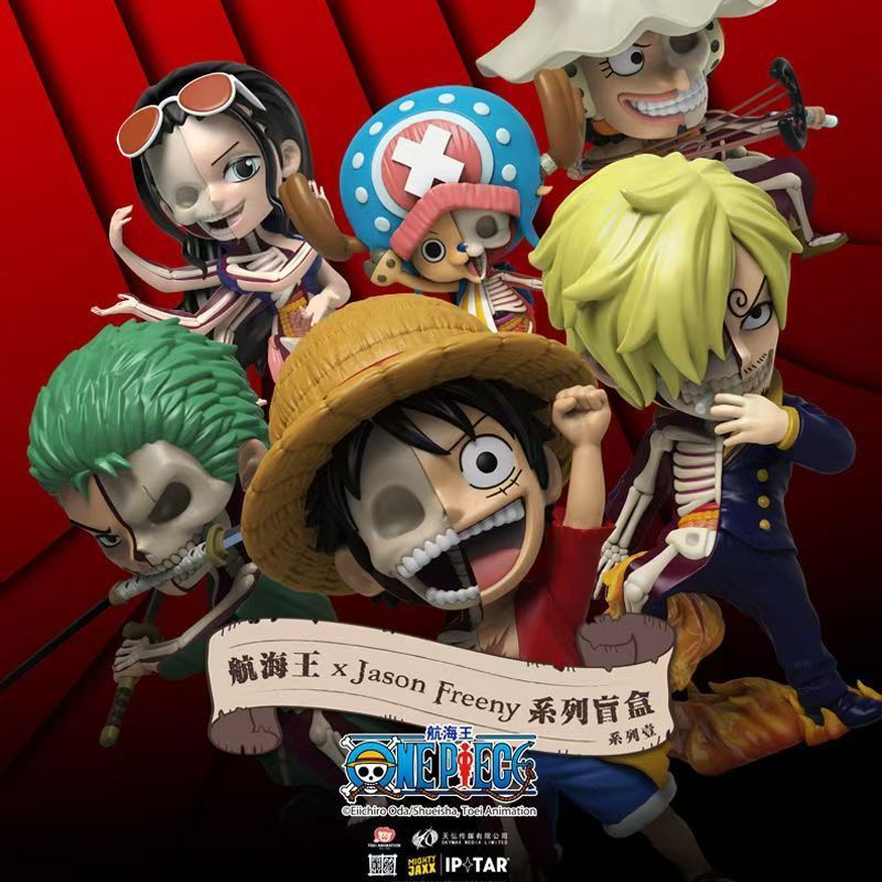 ONE PIECE กล่องตาบอดซีรีส์โครงกระดูกกึ่งกายวิภาค หนึ่ง ชิ้นส่วน